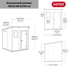 Сарай Манор Пентхаус 6x6 (MANOR PENT 6x6) в Югорске - yugorsk.ok-mebel.com | фото 3