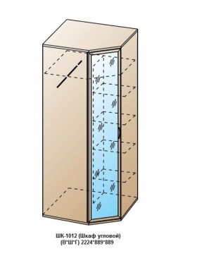 ШК-1012 (Шкаф угловой) в Югорске - yugorsk.ok-mebel.com | фото