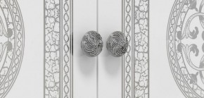 Шкаф 4-х дверный с зеркалами (12.244) Грация (белый/серебро) в Югорске - yugorsk.ok-mebel.com | фото 2