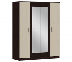 Шкаф 4х дверный с зеркалами Уют СБ-2750/1.Н (Венге/Паллада) в Югорске - yugorsk.ok-mebel.com | фото