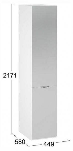 Шкаф для белья Глосс СМ-319.07.002 в Югорске - yugorsk.ok-mebel.com | фото 4