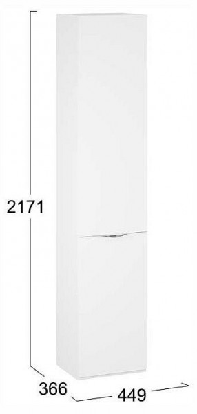 Шкаф для белья Глосс СМ-319.07.011 в Югорске - yugorsk.ok-mebel.com | фото 4
