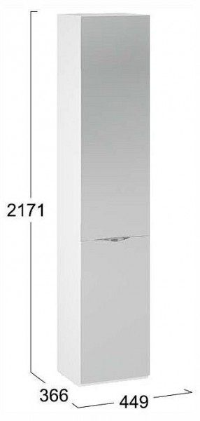 Шкаф для белья Глосс СМ-319.07.012 в Югорске - yugorsk.ok-mebel.com | фото 4