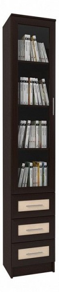 Шкаф книжный Мебелайн-50 в Югорске - yugorsk.ok-mebel.com | фото