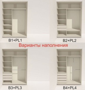 Шкаф-купе 1400 серии SOFT D6+D4+B2+PL2 (2 ящика+1штанга+1 полка) профиль «Капучино» в Югорске - yugorsk.ok-mebel.com | фото 7