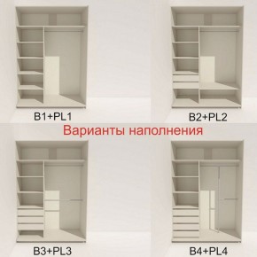 Шкаф-купе 1600 серии SOFT D1+D3+B2+PL1 (2 ящика+1штанга) профиль «Графит» в Югорске - yugorsk.ok-mebel.com | фото 5