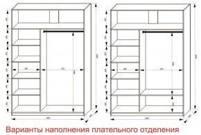 Шкаф-купе 1600 серии SOFT D6+D4+B2+PL2 (2 ящика+1штанга+1 полка) профиль «Капучино» в Югорске - yugorsk.ok-mebel.com | фото 8