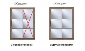 Шкаф-купе №19 Серия 3 Квадро (1700) Ясень Анкор светлый в Югорске - yugorsk.ok-mebel.com | фото 3