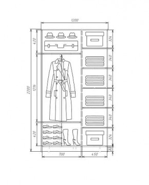 Шкаф-купе ХИТ 22-4-12-11 (420) в Югорске - yugorsk.ok-mebel.com | фото 5