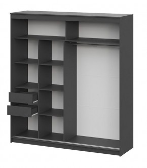 Шкаф-купе ШКП 3 МАКС (2000) Графит серый в Югорске - yugorsk.ok-mebel.com | фото 3