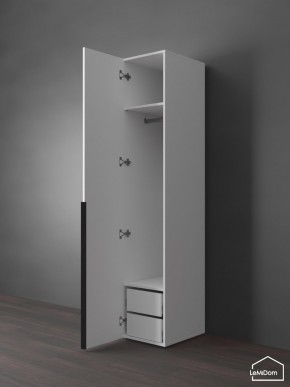 Шкаф Linnea MHR-1-3 2050х400х510 (Белый-М 11.1.2) в Югорске - yugorsk.ok-mebel.com | фото 5