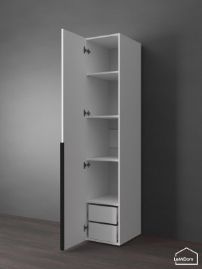 Шкаф Linnea MHR-1-4 2050х400х510 (Белый-М 11.1.1) в Югорске - yugorsk.ok-mebel.com | фото 5