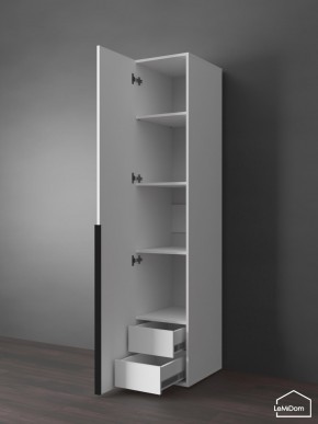 Шкаф Linnea MHR-1-4 2050х400х510 (Белый-М 11.1.1) в Югорске - yugorsk.ok-mebel.com | фото 6