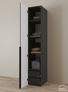 Шкаф Linnea MHR-1-4 2050х400х510 (Графит-М 11.1.25) в Югорске - yugorsk.ok-mebel.com | фото 5