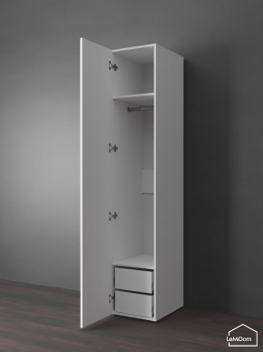 Шкаф Linnea MHR-1PO-3 2050х400х510 (Белый-М 11.1.1) в Югорске - yugorsk.ok-mebel.com | фото 4