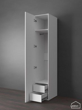 Шкаф Linnea MHR-1PO-3 2050х400х510 (Белый-М 11.1.1) в Югорске - yugorsk.ok-mebel.com | фото 5
