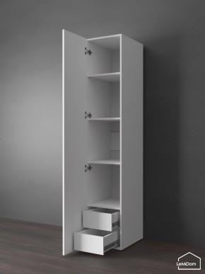 Шкаф Linnea MHR-1PO-4 2050х400х510 (Белый-М 11.1.1) в Югорске - yugorsk.ok-mebel.com | фото 4