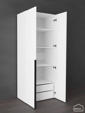 Шкаф Linnea MHR-2-4 2050х800х510 (Белый-М 11.1.1) в Югорске - yugorsk.ok-mebel.com | фото 6