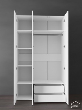 Шкаф Linnea MHR-3PO-2 2050х1200х510 (Белый-М 11.1.1) в Югорске - yugorsk.ok-mebel.com | фото 5