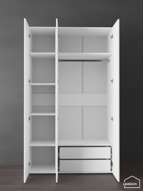 Шкаф Linnea MHR-3PO-2 2050х1200х510 (Белый-М 11.1.1) в Югорске - yugorsk.ok-mebel.com | фото 6