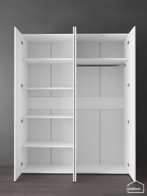 Шкаф Linnea MHR-4PO-1 2050х1600х510 (Белый-М 11.1.2) в Югорске - yugorsk.ok-mebel.com | фото 4