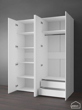 Шкаф Linnea MHR-4PO-2 2050х1600х510 (Белый-М 11.1.2) в Югорске - yugorsk.ok-mebel.com | фото 6