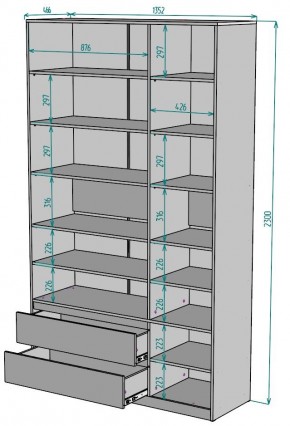 Шкаф Мальта H215 в Югорске - yugorsk.ok-mebel.com | фото 2