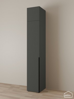 Шкаф с антресолью Linnea MHR-1A-1 2450х400х510 (Графит-М 11.1.25) в Югорске - yugorsk.ok-mebel.com | фото