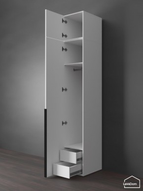Шкаф с антресолью Linnea MHR-1A-3 2450х400х510 (Белый-М 11.1.1) в Югорске - yugorsk.ok-mebel.com | фото 6