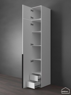 Шкаф с антресолью Linnea MHR-1A-4 2450х400х510 (Белый-М 11.1.1) в Югорске - yugorsk.ok-mebel.com | фото 5