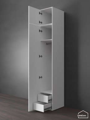 Шкаф с антресолью Linnea MHR-1POA-3 2450х400х510 (Белый-М 11.1.2) в Югорске - yugorsk.ok-mebel.com | фото 6