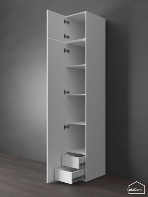 Шкаф с антресолью Linnea MHR-1POA-4 2450х400х510 (Белый-М 11.1.2) в Югорске - yugorsk.ok-mebel.com | фото 5