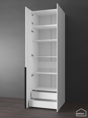 Шкаф с антресолью Linnea MHR-2A-4 2450х800х510 (Белый-М 11.1.2) в Югорске - yugorsk.ok-mebel.com | фото 5