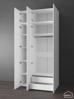 Шкаф с антресолью Linnea MHR-3POA-2 2450х1200х510 (Белый-М 11.1.1) в Югорске - yugorsk.ok-mebel.com | фото 5