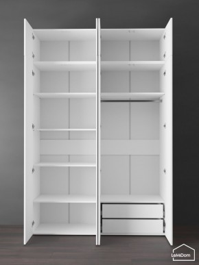 Шкаф с антресолью Linnea MHR-4POA-2 2450х1600х510 (Белый-М 11.1.1) в Югорске - yugorsk.ok-mebel.com | фото 5