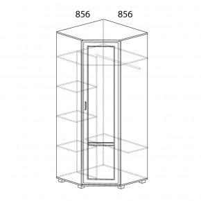 Шкаф угловой №243 Белла в Югорске - yugorsk.ok-mebel.com | фото 2