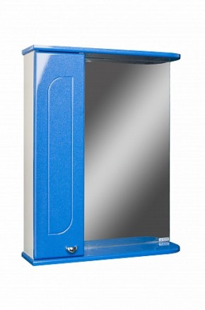 Шкаф-зеркало Радуга Синий металлик 55 левый АЙСБЕРГ (DA1129HZR) в Югорске - yugorsk.ok-mebel.com | фото 1