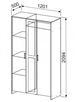 Спальный гарнитур МСП-1 (Ясень Анкор светлый) 1400 в Югорске - yugorsk.ok-mebel.com | фото 9