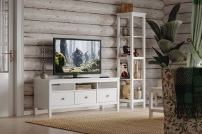 Стеллаж 420 Кантри, массив сосны, цвет белый в Югорске - yugorsk.ok-mebel.com | фото 4