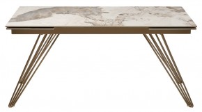 Стол ACERRA NEW 160 GLOSS LUXURY PANDORA SOLID CERAMIC/ каркас цвета шампань, ®DISAUR в Югорске - yugorsk.ok-mebel.com | фото 11