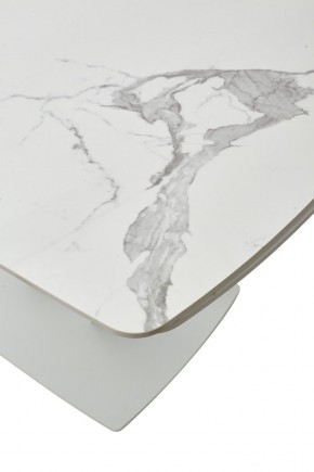 Стол ALATRI 120 GLOSS STATUARIO WHITE SOLID CERAMIC / WHITE, ®DISAUR в Югорске - yugorsk.ok-mebel.com | фото 10