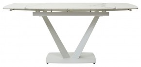 Стол ALATRI 120 GLOSS STATUARIO WHITE SOLID CERAMIC / WHITE, ®DISAUR в Югорске - yugorsk.ok-mebel.com | фото 4