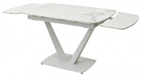 Стол ALATRI 120 GLOSS STATUARIO WHITE SOLID CERAMIC / WHITE, ®DISAUR в Югорске - yugorsk.ok-mebel.com | фото 9