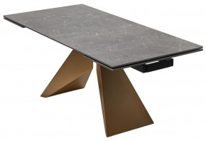 Стол ALES 180 BLACK GRAVE SOLID CERAMIC, керамика / бронзовый, ®DISAUR в Югорске - yugorsk.ok-mebel.com | фото 14