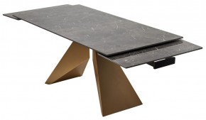 Стол ALES 180 BLACK GRAVE SOLID CERAMIC, керамика / бронзовый, ®DISAUR в Югорске - yugorsk.ok-mebel.com | фото 9