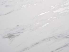 Стол BELLUNO 160 MARBLES KL-99 Белый мрамор матовый, итальянская керамика/ белый каркас, ®DISAUR в Югорске - yugorsk.ok-mebel.com | фото 3
