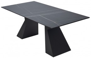 Стол БОГАРТ 200 TITANIUM BLACK PULIDO, керамика / Черный М-City в Югорске - yugorsk.ok-mebel.com | фото 5