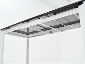 Стол CORNER 120 HIGH GLOSS STATUARIO керамика, стекло/ белый каркас, ®DISAUR в Югорске - yugorsk.ok-mebel.com | фото 7