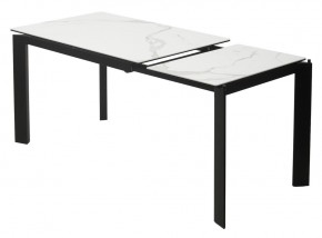 Стол CORNER 120 HIGH GLOSS STATUARIO керамика, стекло/ черный каркас, ®DISAUR в Югорске - yugorsk.ok-mebel.com | фото 4