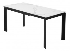 Стол CORNER 120 HIGH GLOSS STATUARIO керамика, стекло/ черный каркас, ®DISAUR в Югорске - yugorsk.ok-mebel.com | фото 6